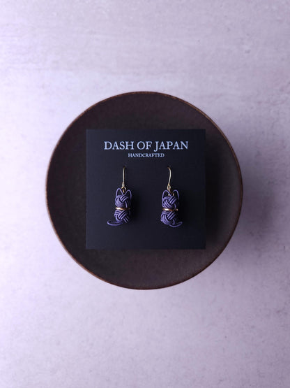 Cat Earrings - Blue Gray