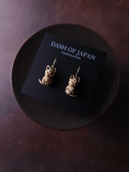 Cat Earrings  - Brown Tabby
