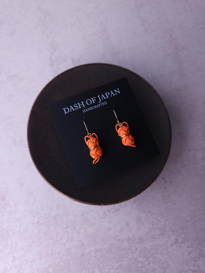 Cat Earrings  - Orange