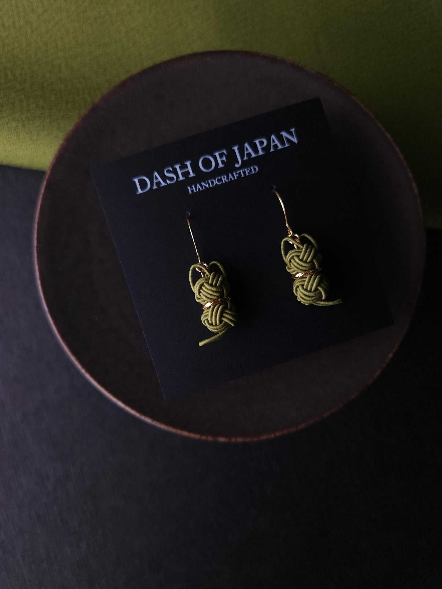 Cat Earrings - Matcha Green