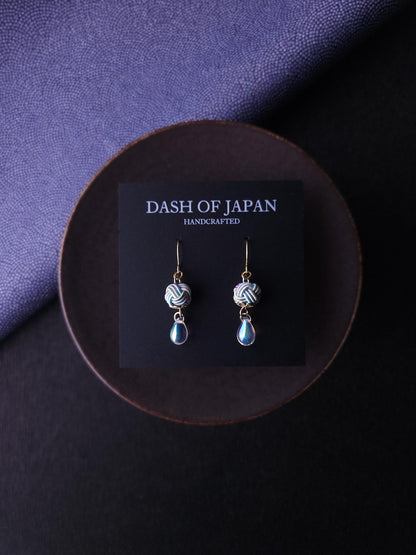 Simple Drop Earrings - Hydrangea Blue