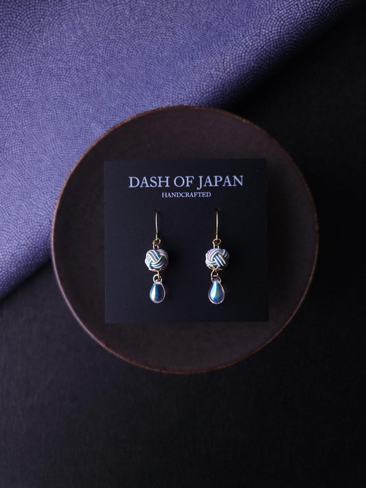 Simple Drop Earrings - Hydrangea Blue