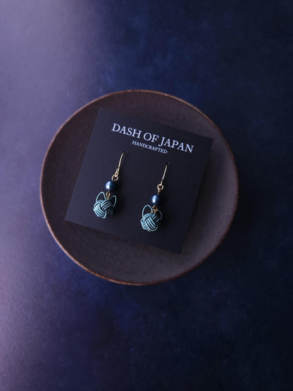 Cat Earrings-Peacock Green